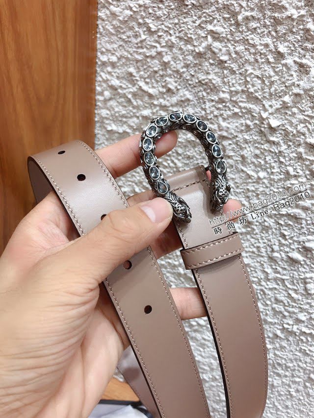Gucci女士皮帶 古奇2020早秋系列 古奇經典雙G標識  jjp1060